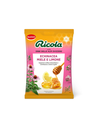 Ricola Echinacea Miele e Limone Caramelle con Erbe delle Alpi - 70 gr