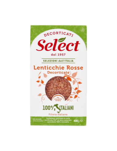 Select Lenticchie Rosse Decorticate - 400 gr