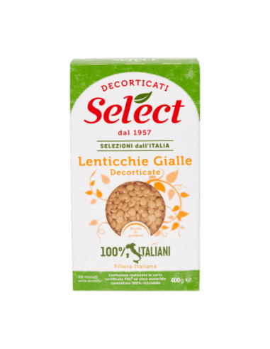 Select Lenticchie Gialle Decorticate - 400 gr