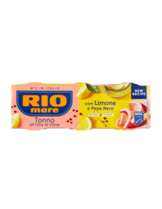 Rio Mare Tonno All'Olio Di Oliva Con Limone e Pepe Nero - 3 x 65 gr