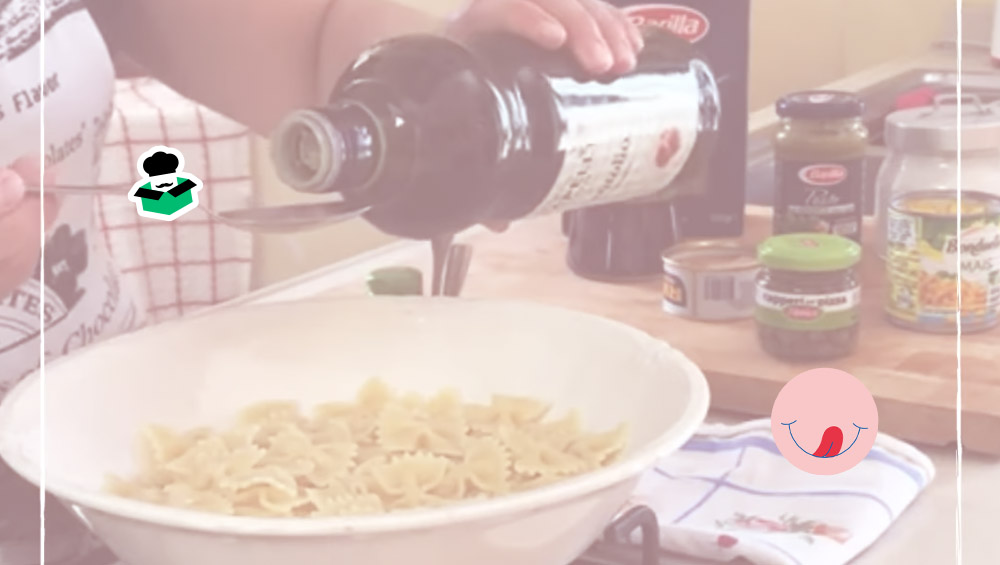 Farfalle all'insalata - videoricetta