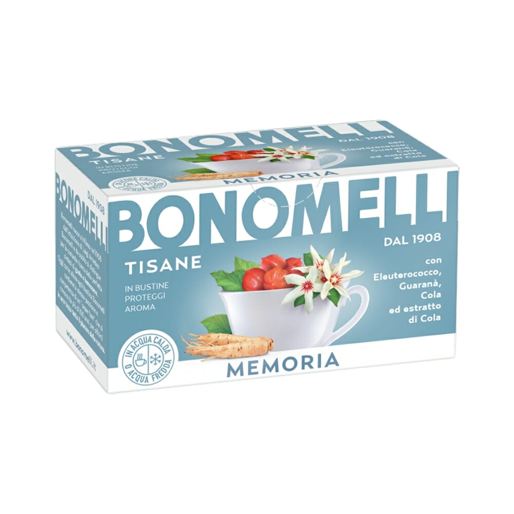 Bonomelli Tisana Memoria - 16 Filtri - Vico Food Box