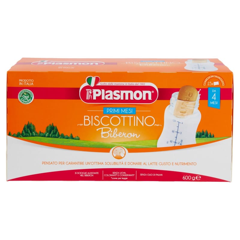 Plasmon Biscottino Biberon 4 Months - 600 gr Delivery Europe and UK