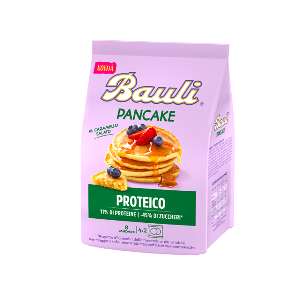 Bauli Pancake Proteico al caramello salato - 200 gr - Vico Food Box